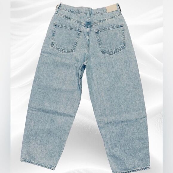 NWT EDWIN Women’s Dani Jeans Escape Blue Cropped Wide Leg - Size 24 - Picture 3 of 10